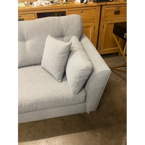 1492 - A mid grey fabric upholstered 2.5 seater sofa