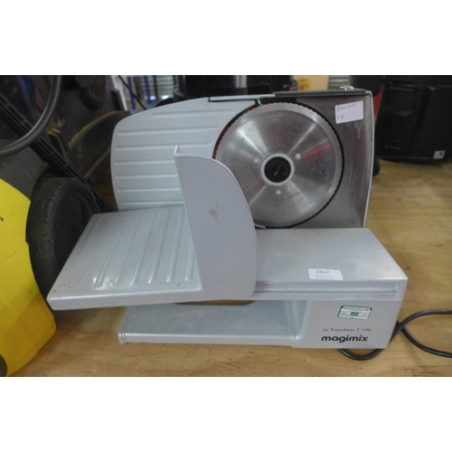 2427 - A Magimix  T190 240v food slicer