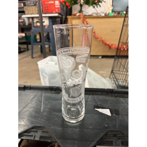 2462 - 17 Peroni pint glasses