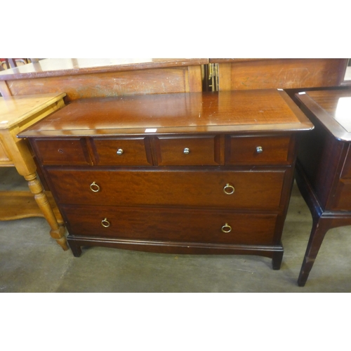 206 - A Stag Minstrel mahogany chest of drawers and dressing table