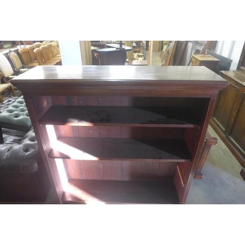 217 - A Victorian mahogany open bookcase