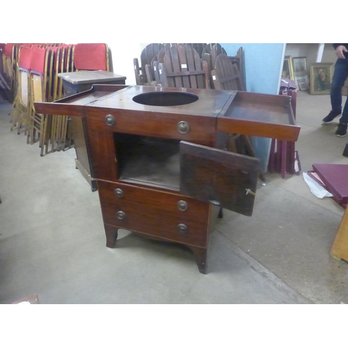 236 - A George III inlaid mahogany nightstand