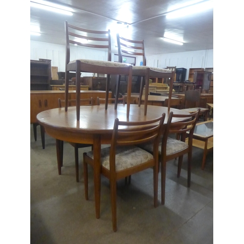 61A - A G-Plan Fresco dining table and six chairs