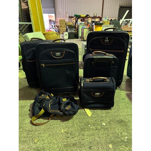 2435 - A 6-piece Antler luggage set including 4 suitcases and 2 carry on bags