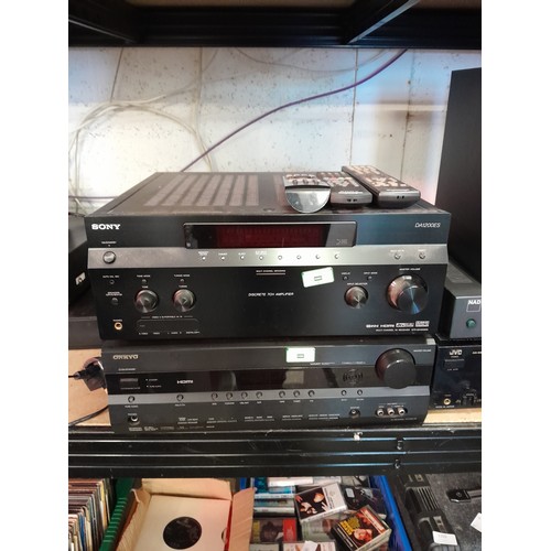 2217 - Stereo equipment including a NAD 310 stereo integrated amplifier, JVC AX-440 stereo integrated ampli... 