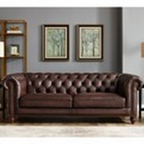 1482 - Allington Three Seater Brown Leather Sofa (model:- 581LS), original RRP £1666.66 + VAT (4192-9) * Th... 