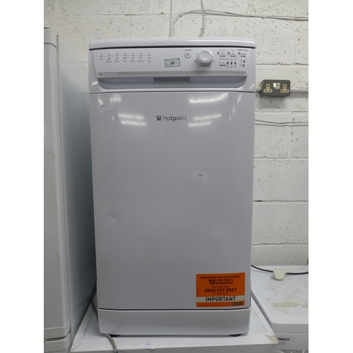 2997 - A Hotpoint slimline under counter dishwasher