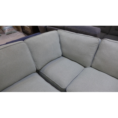 1346 - A Rosa pistachio upholstered corner sofa RRP £1598