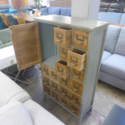 1404 - An industrial style multi drawer chest/cabinet