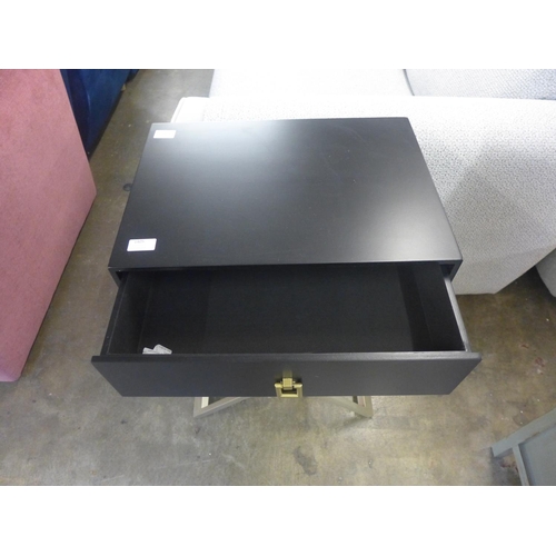 1405 - A black bedside table