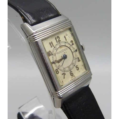 1001 - A Jaeger-LeCoultre Reverso wristwatch, 22mm case