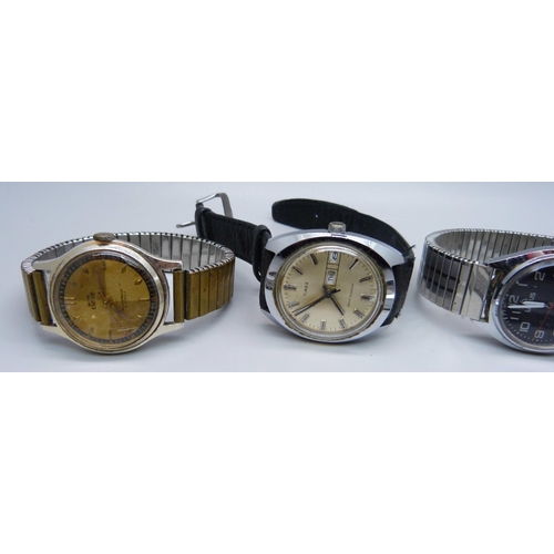 1041 - A collection of vintage and later wristwatches including Smiths, Medana and Timex