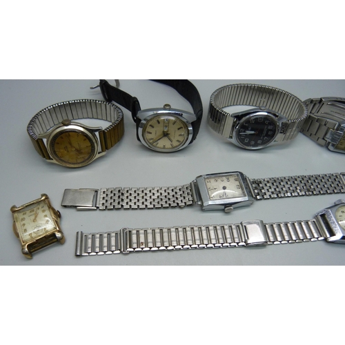 1041 - A collection of vintage and later wristwatches including Smiths, Medana and Timex