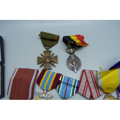 1117 - A collection of medals including a Queen Elizabeth II For Faithful Service Medal to Walter Stanley R... 