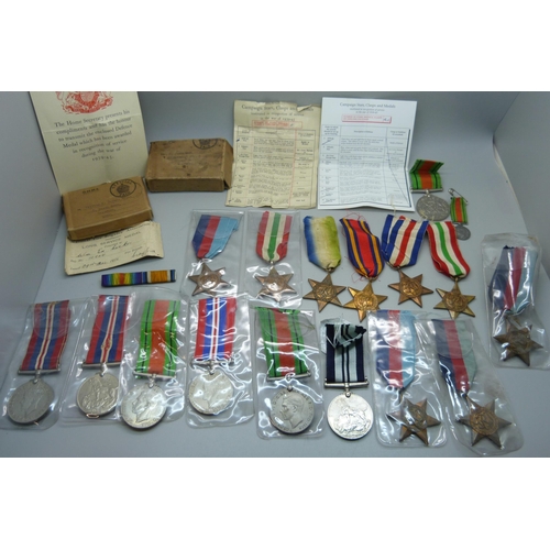 1123 - A collection of medals, all WWII