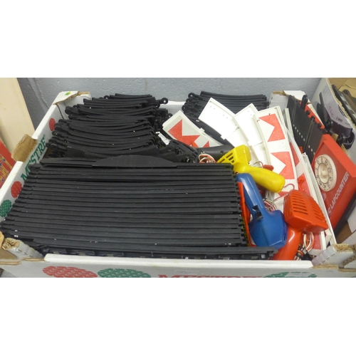 1170 - A collection of Scalextric tracks, controllers, cars, etc., some a/f **PLEASE NOTE THIS LOT IS NOT E... 