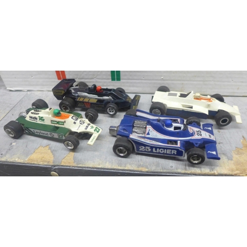 1170 - A collection of Scalextric tracks, controllers, cars, etc., some a/f **PLEASE NOTE THIS LOT IS NOT E... 