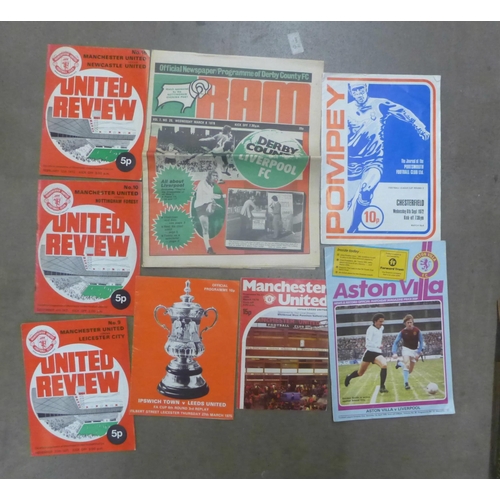 1173 - Approximately 550 football programmes from 1970s, Manchester United, Liverpool, Chelsea, Arsenal, Ma... 