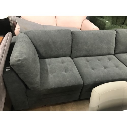 1441 - A Tisdale six piece dark grey sectional sofa, original RRP £1430