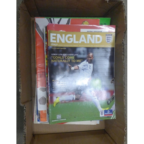 1183 - 132 England Home Internationals programmes, 1960 onwards including over 80 full internationals plus ... 