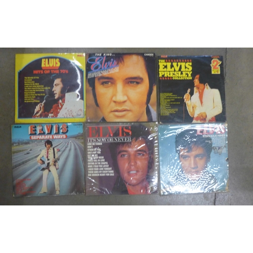 1195 - A large box of Elvis Presley LP records including box sets **PLEASE NOTE THIS LOT IS NOT ELIGIBLE FO... 