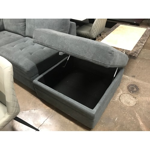 1441 - A Tisdale six piece dark grey sectional sofa, original RRP £1430