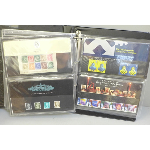 665 - An album of 52 original complete stamp sets of First Day Presenation Packs from the early 1990s to 2... 