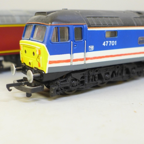 712 - Three Lima OO gauge model diesel locomotives