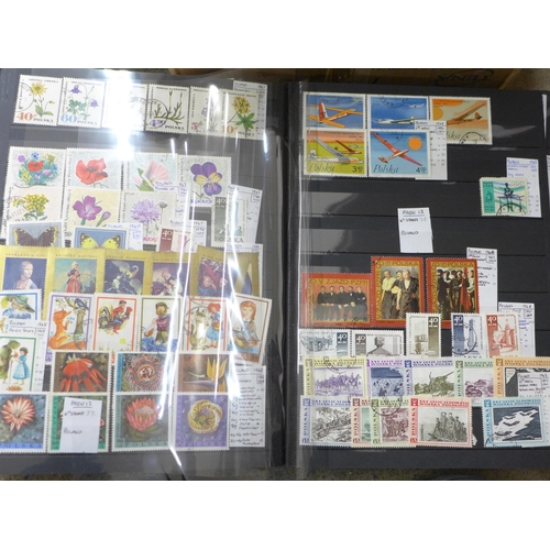 724 - Stamps; a box of stamps, covers, etc., loose and in album