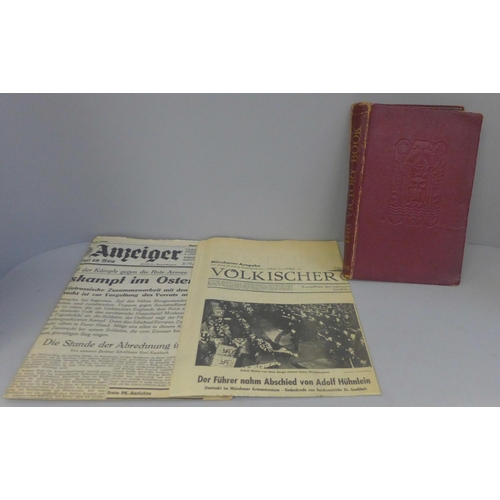 759 - Two German newspapers and The Victory Book