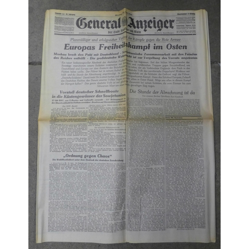 759 - Two German newspapers and The Victory Book