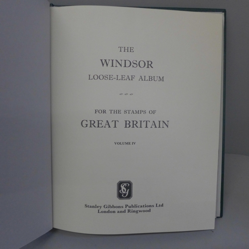 766 - Great Britain stamps; an unmounted mint collection in four Windsor printed albums, 1924 and 1925 Wem... 