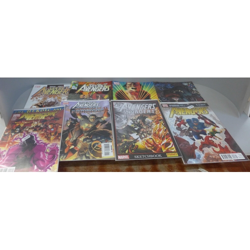 768 - 100 assorted Marvel Avengers comics, (many bagged and boarded)