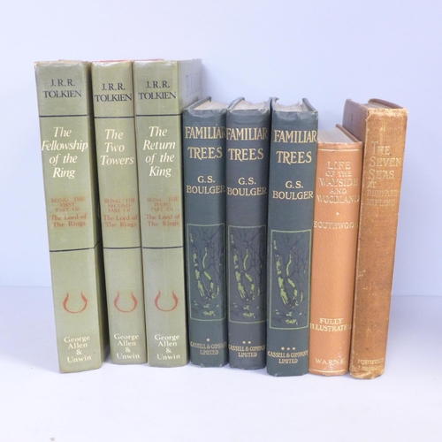 790 - J.R.R. Tolkein, three volumes, The Lord of The Rings, revised edition, published by George Allen & U... 