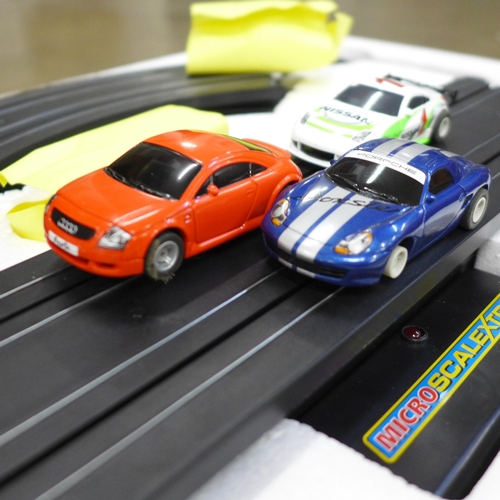 797 - Two model motor racing games, Tyco Nigel Mansell and Micro Scalextric Street Mayhem