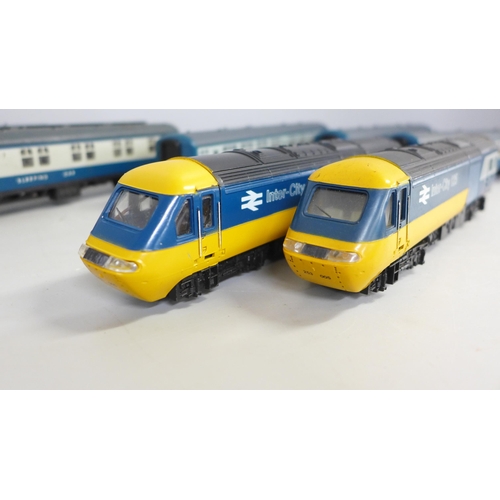 798 - A collection of model rail including five Intercity coaches, an Intercity 125 dummy unit and an Inte... 