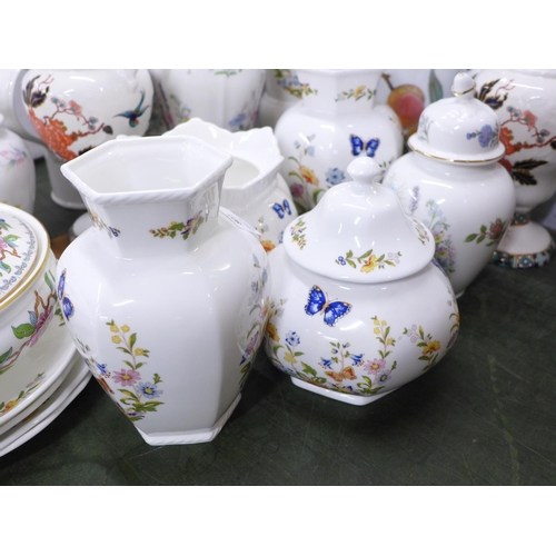 807 - A collection of Aynsley including vases, a Royal Worcester Evesham coffee pot, an Aynsley tureen, th... 