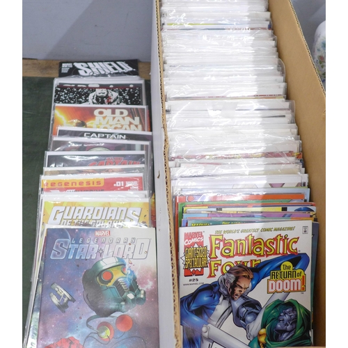 808 - 250 assorted Marvel comics, including Ant Man, Spiderman, Avengers, Hawkeye, Old Man Logan, X-Men, F... 