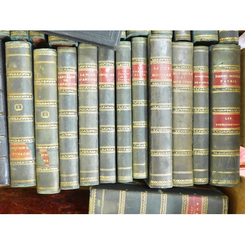 812 - A box of books; mainly French 19th Century **PLEASE NOTE THIS LOT IS NOT ELIGIBLE FOR POSTING AND PA... 