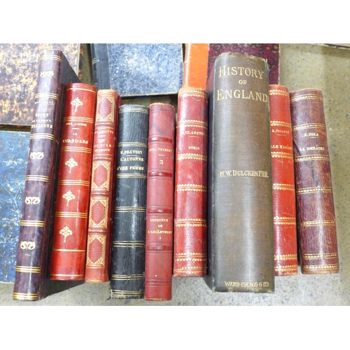 812 - A box of books; mainly French 19th Century **PLEASE NOTE THIS LOT IS NOT ELIGIBLE FOR POSTING AND PA... 