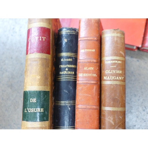 812 - A box of books; mainly French 19th Century **PLEASE NOTE THIS LOT IS NOT ELIGIBLE FOR POSTING AND PA... 