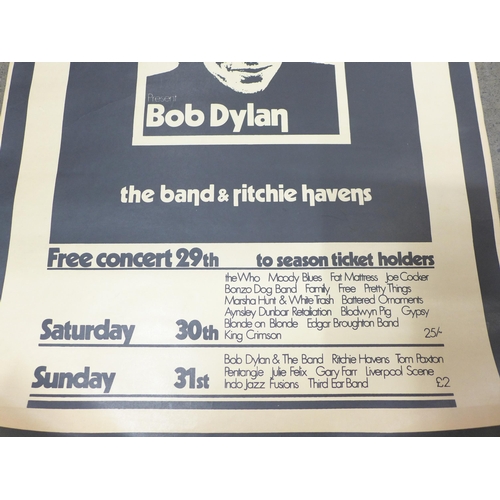 824 - Two Bob Dylan posters including Isle of Wight