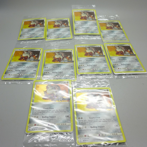 848 - Ten sealed Heatran promotional Pokemon cards