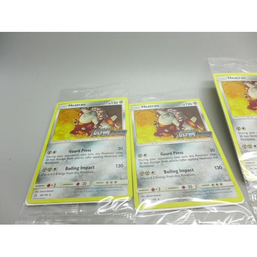 848 - Ten sealed Heatran promotional Pokemon cards