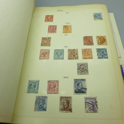 859 - An album of world postage stamps, sorted in alphabetical order, Abbysinia to Venezuela, including so... 