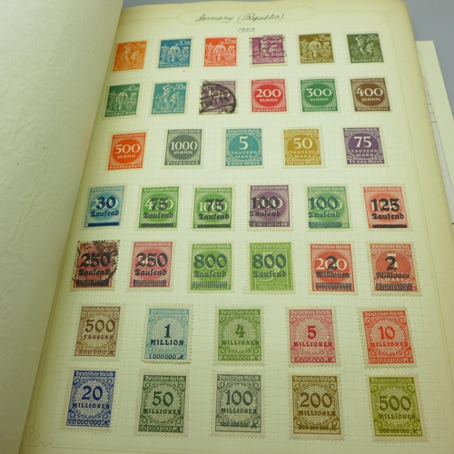 859 - An album of world postage stamps, sorted in alphabetical order, Abbysinia to Venezuela, including so... 