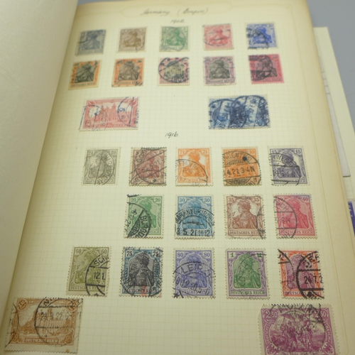 859 - An album of world postage stamps, sorted in alphabetical order, Abbysinia to Venezuela, including so... 