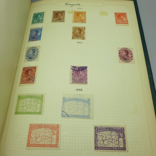 859 - An album of world postage stamps, sorted in alphabetical order, Abbysinia to Venezuela, including so... 