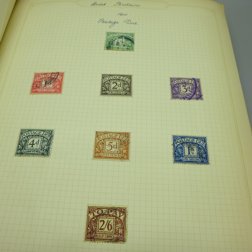 860 - Stamps; an album of GB postage stamps, including Penny Black, a Two Pence Blue, Penny Reds, (identif... 