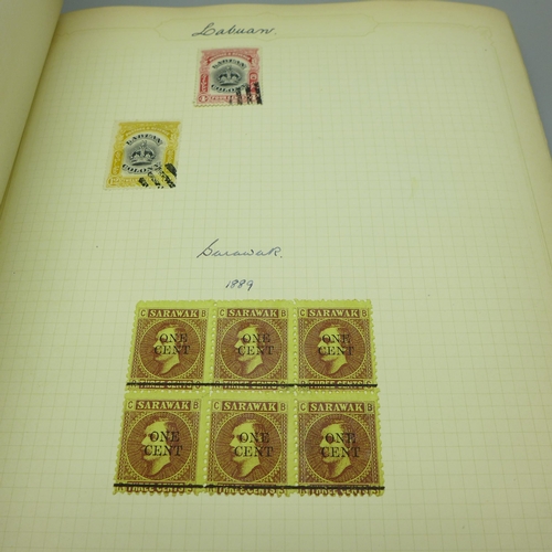 860 - Stamps; an album of GB postage stamps, including Penny Black, a Two Pence Blue, Penny Reds, (identif... 